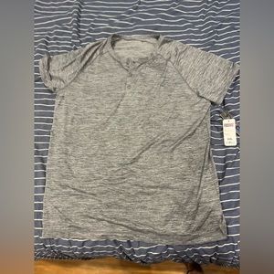 32Degrees MEN'S ULTRA-SONIC RAGLAN HENLEY - CHARCOAL SPACE DYE / XXL